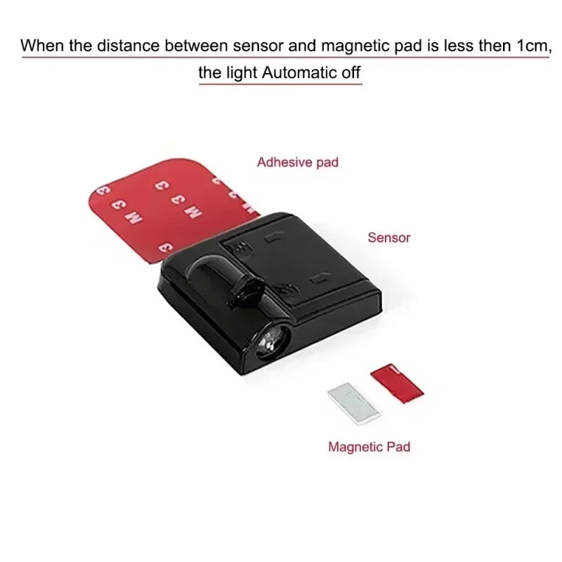 2x Car Logo Wireless Courtesy Car Door Projector LED Shadow Lights For HSV