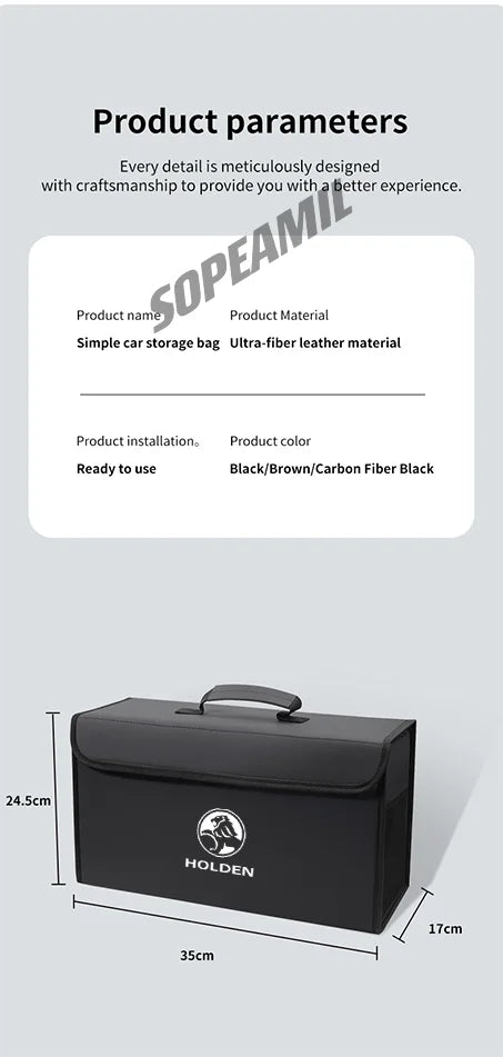 Car Boot Storage Box for Holden