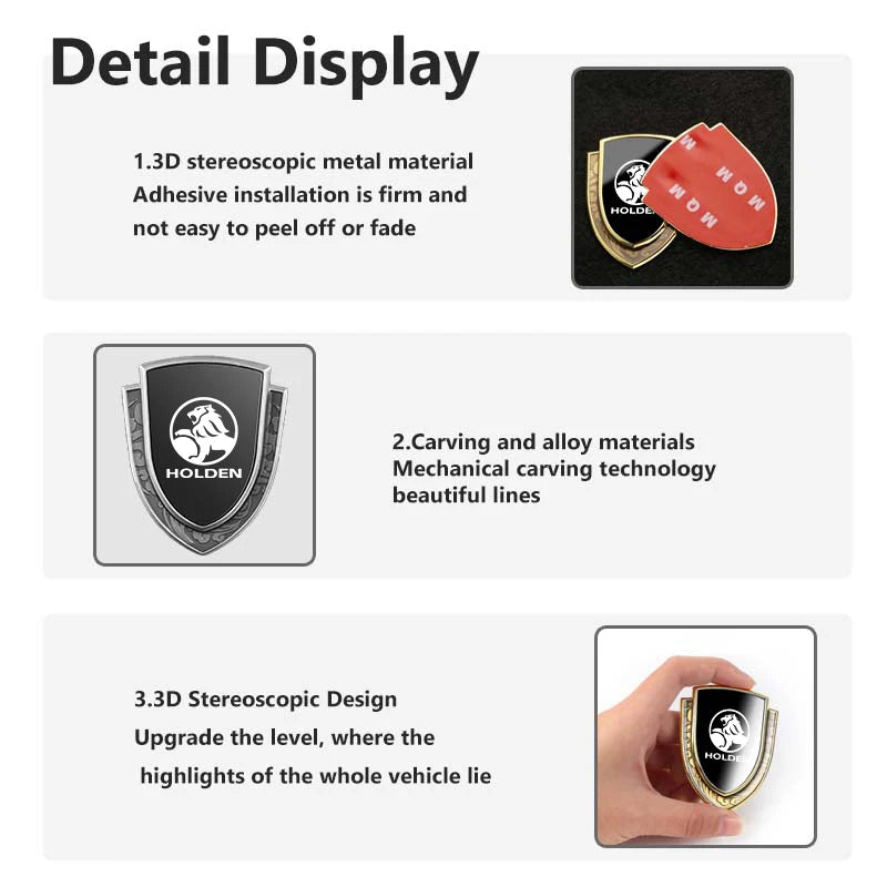 Holden 3D Shield Metal Badge