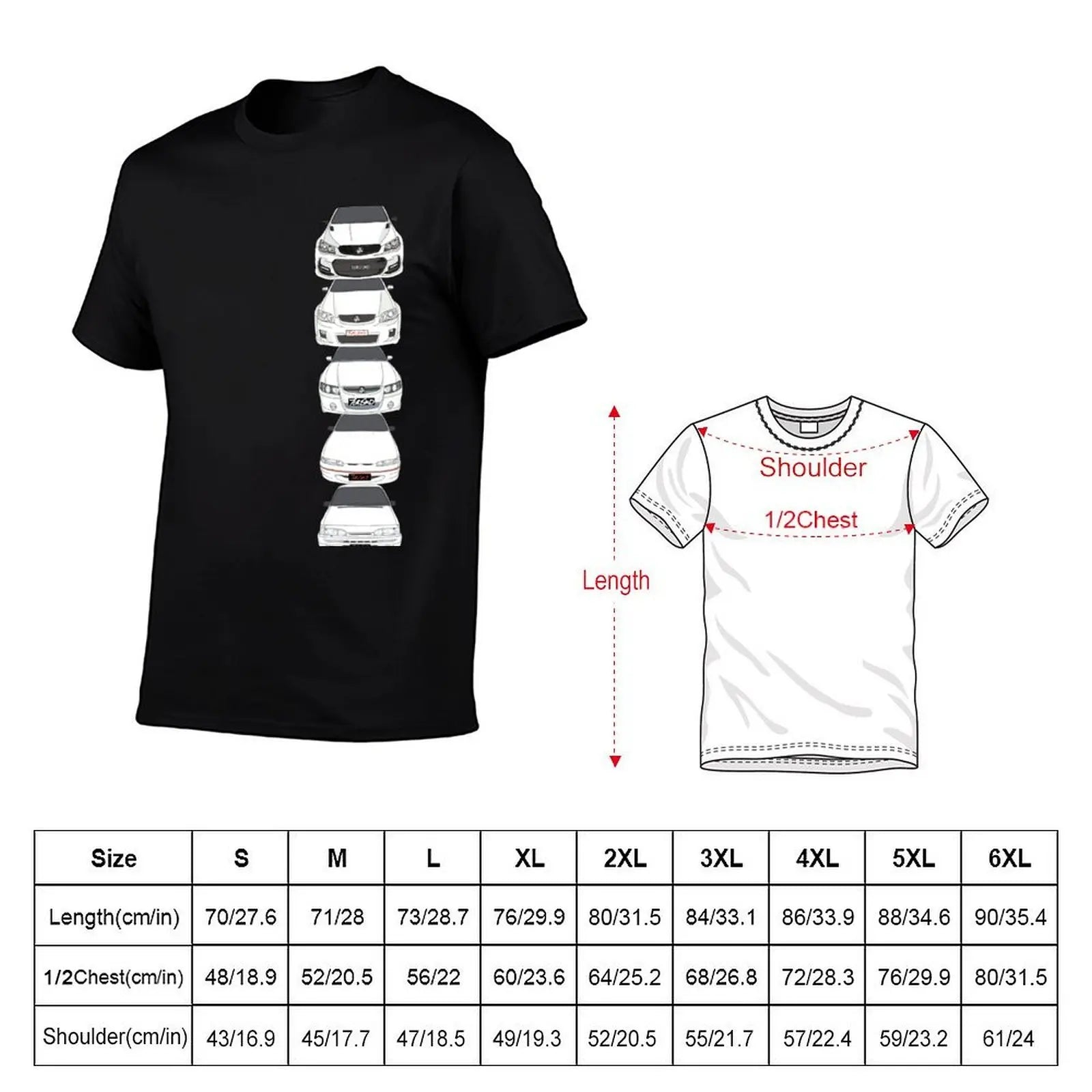 Evolution of Holden Commodores T-Shirt