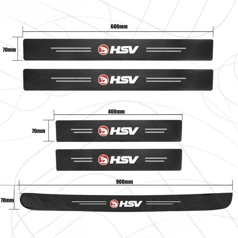 HSV Door Threshold Sill Strip Trim Decals Trunk Car Stickers