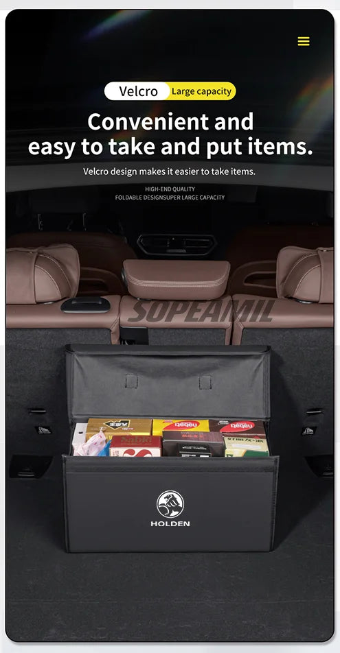 Car Boot Storage Box for Holden