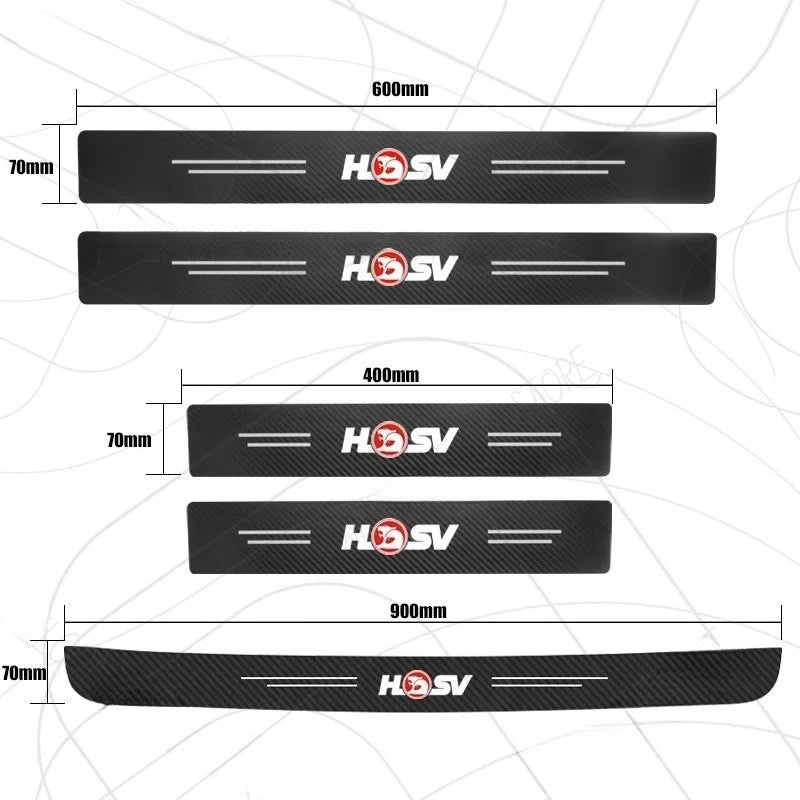 HSV Door Threshold Sill Strip Trim Decals Trunk Car Stickers