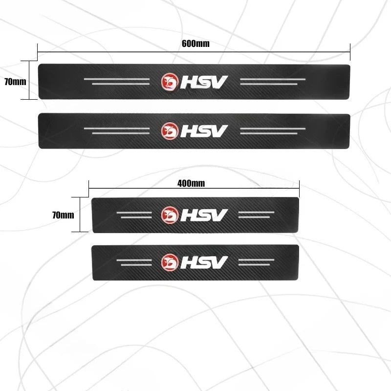 HSV Door Threshold Sill Strip Trim Decals Trunk Car Stickers