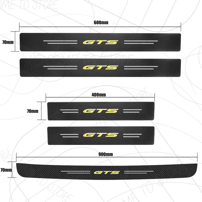 4/5pcs For Holden GTS Gen-F GTO GTSR Door Sill Strip Stickers