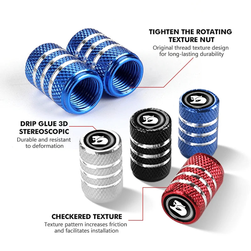 4pcs Aluminum Car Tire Valve Caps For HSV
