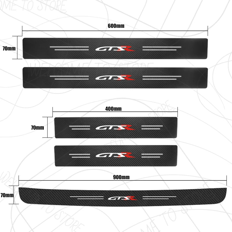 GTS / Gen-F / GTO / GTSR Door Sill Strip Trim Decals for HSV