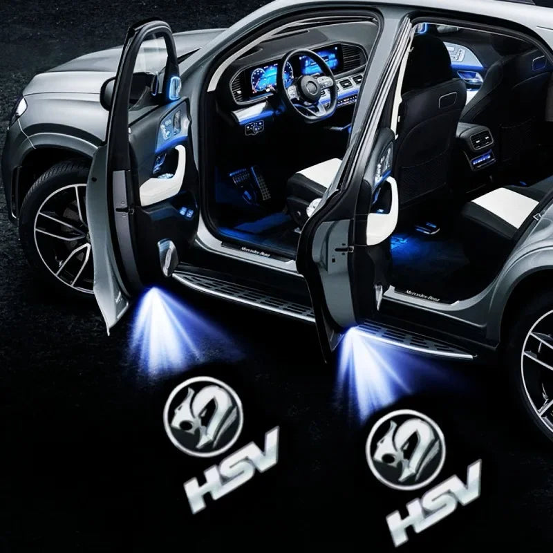 2x Car Logo Wireless Courtesy Car Door Projector LED Shadow Lights For HSV