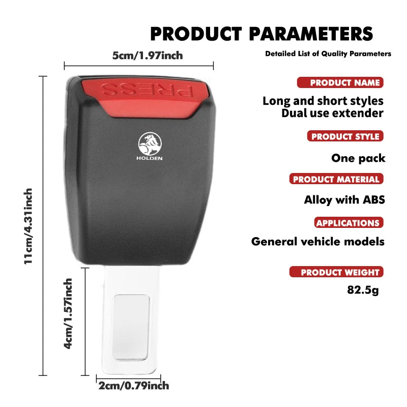Seatbelt Buckle Extender for Holden