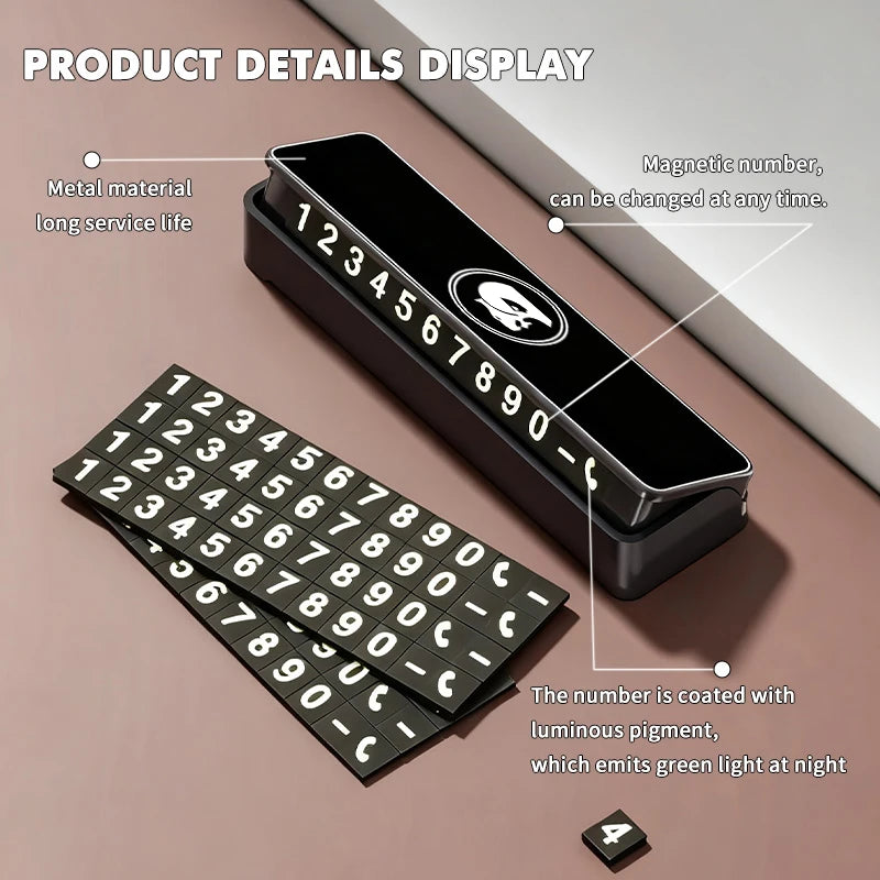 Aluminum Temporary Parking Telephone Sign Number Card Plate For Holden