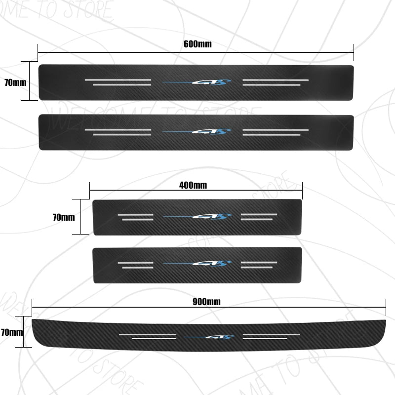 GTS / Gen-F / GTO / GTSR Door Sill Strip Trim Decals for HSV