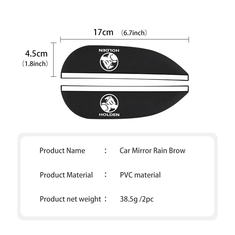 2pcs Car Rearview Mirror Visors For Holden HSV Commodore VT VX VU VY VZ VE