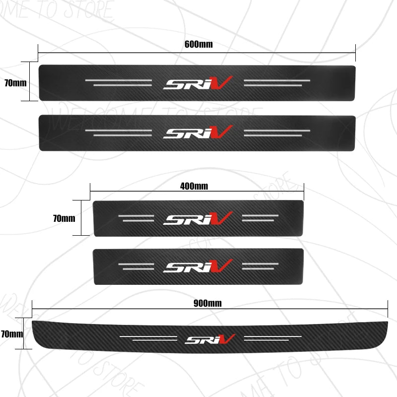 Door Sill Strip Trim Decals for Holden SS SSV