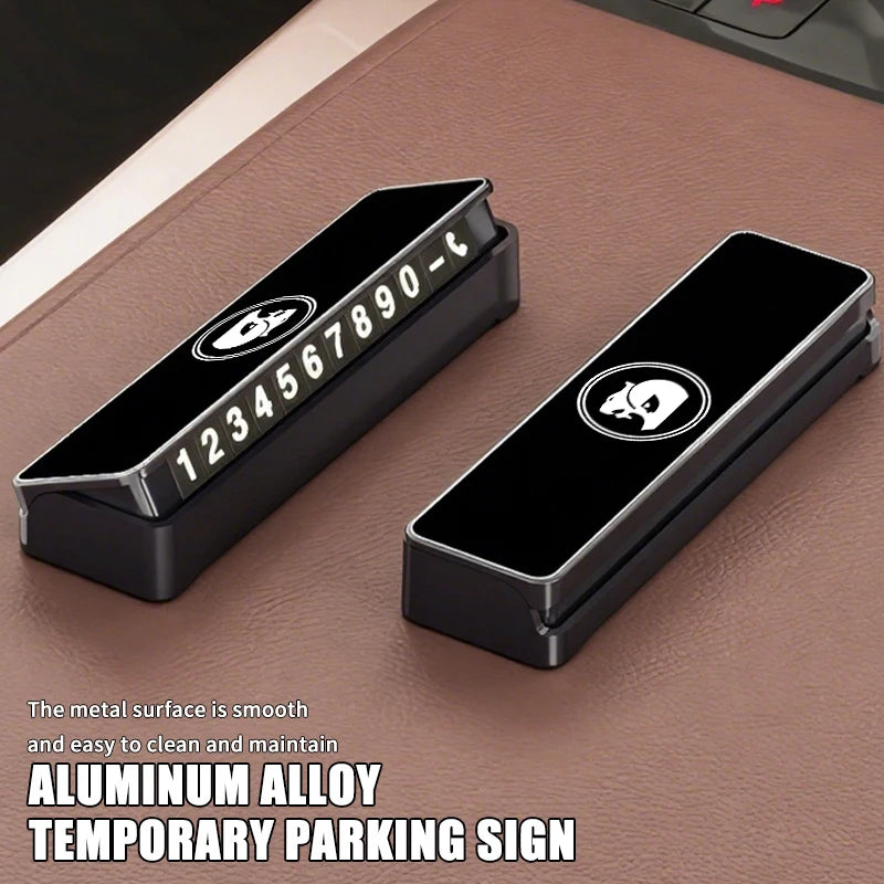 Aluminum Temporary Parking Telephone Sign Number Card Plate For Holden