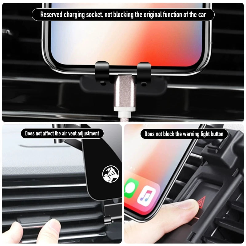 Car Phone Holder Air Vent Mount Moblie Stand For Holden