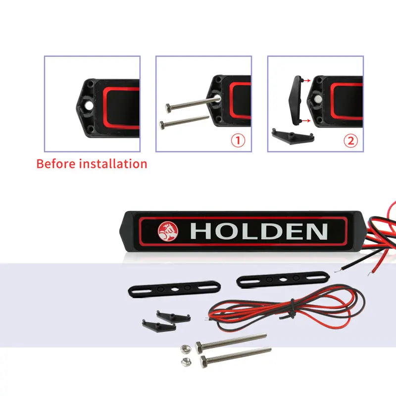 12V Holden LED Light Car Front Grille Badge