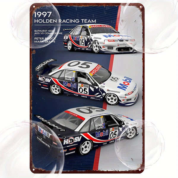 1997 HRT Holden Racing Team Vintage Metal Wall Art