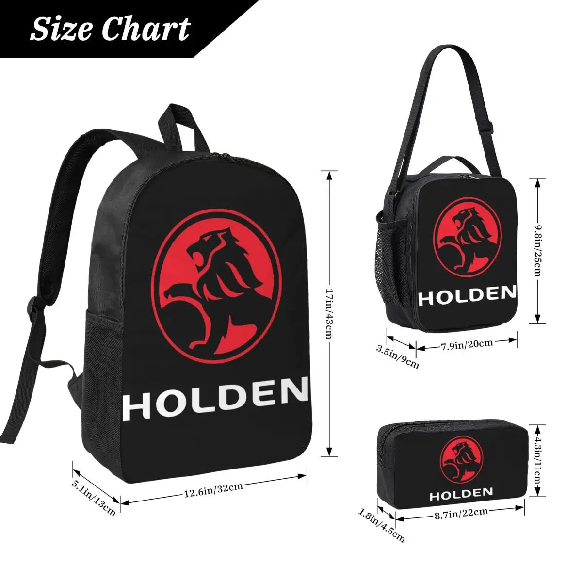 Holden Lion Logo Backpack - Set of 3