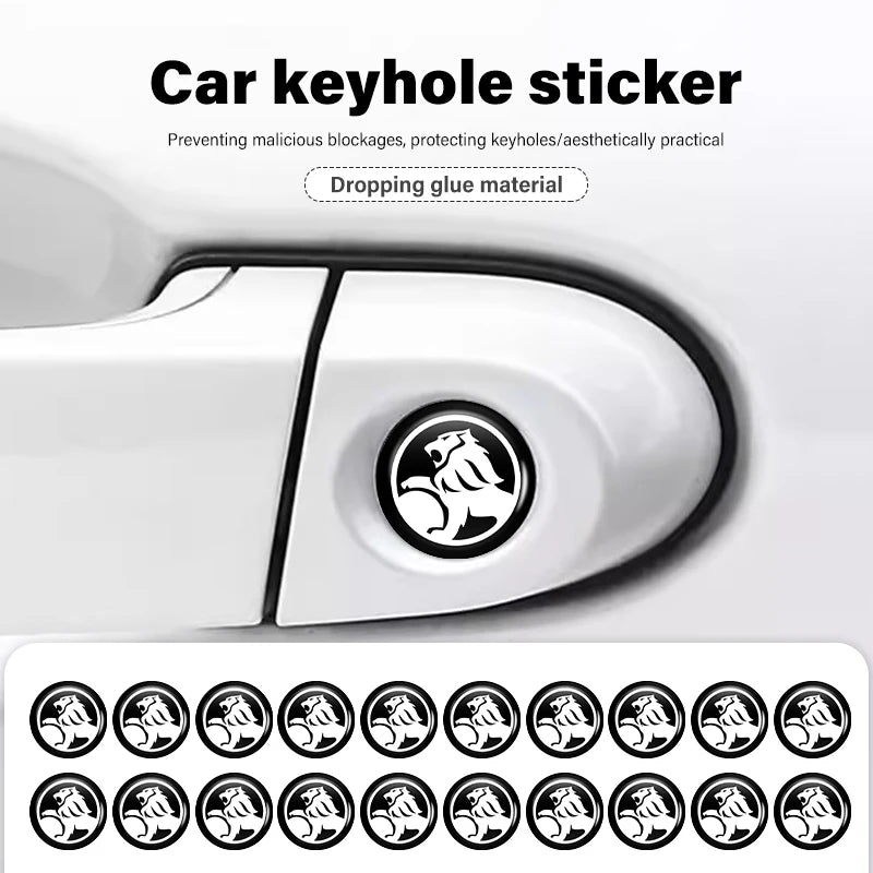 8pcs Car Door Keyhole Sticker Lock Protector Anti-blocking Decal For Holden Commodore