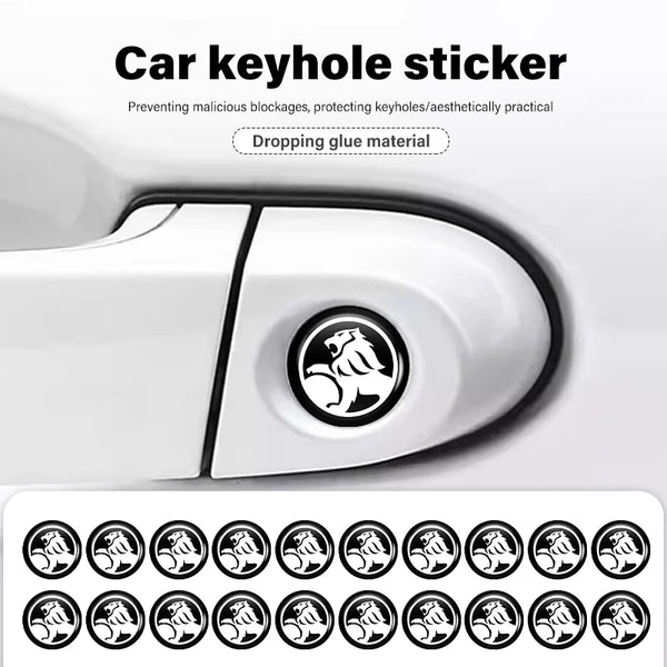 8pcs Car Door Keyhole Sticker Lock Protector Anti-blocking Decal For Holden Commodore