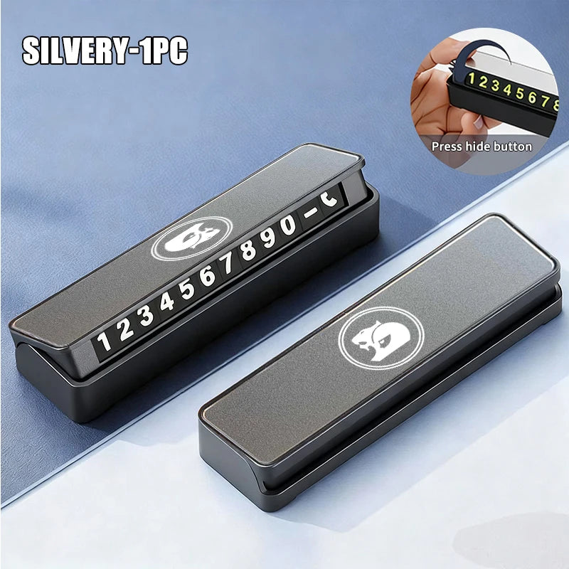 Aluminum Temporary Parking Telephone Sign Number Card Plate For Holden