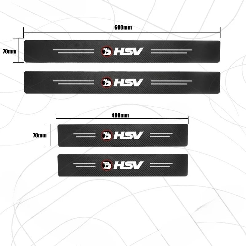 HSV Door Threshold Sill Strip Trim Decals Trunk Car Stickers