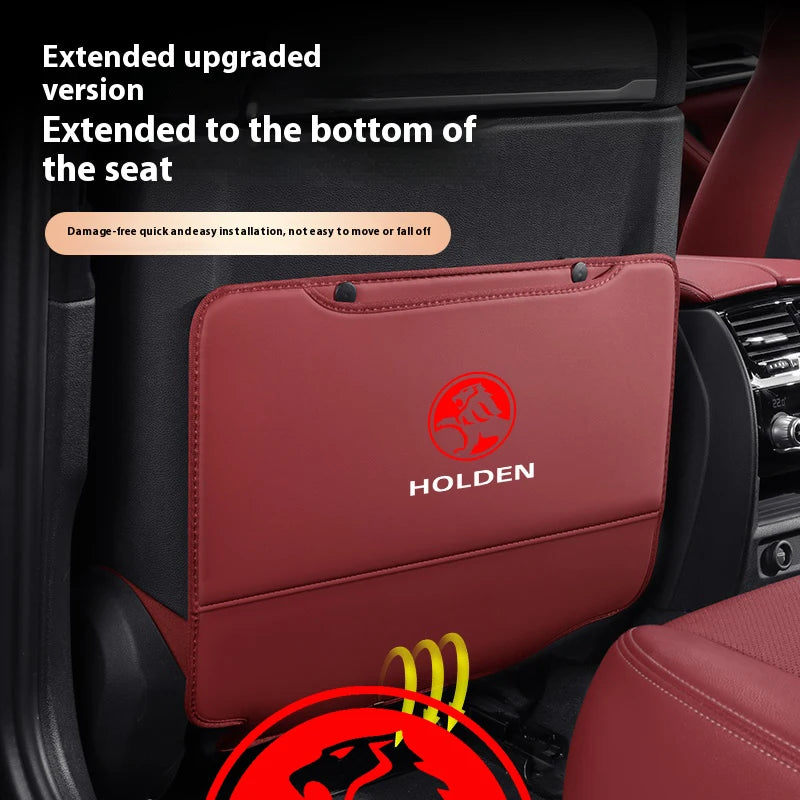Car Seat Back Protection Anti-Kick Pad Rear Seat Storage Bag For Holden Commodore