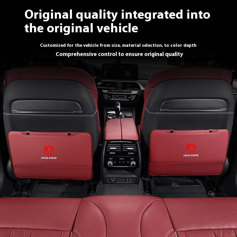 Car Seat Back Protection Anti-Kick Pad Rear Seat Storage Bag For Holden Commodore