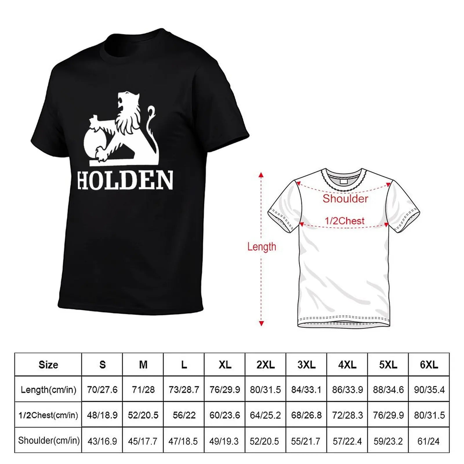 Holden Vintage Logo T-Shirt  (White Logo)