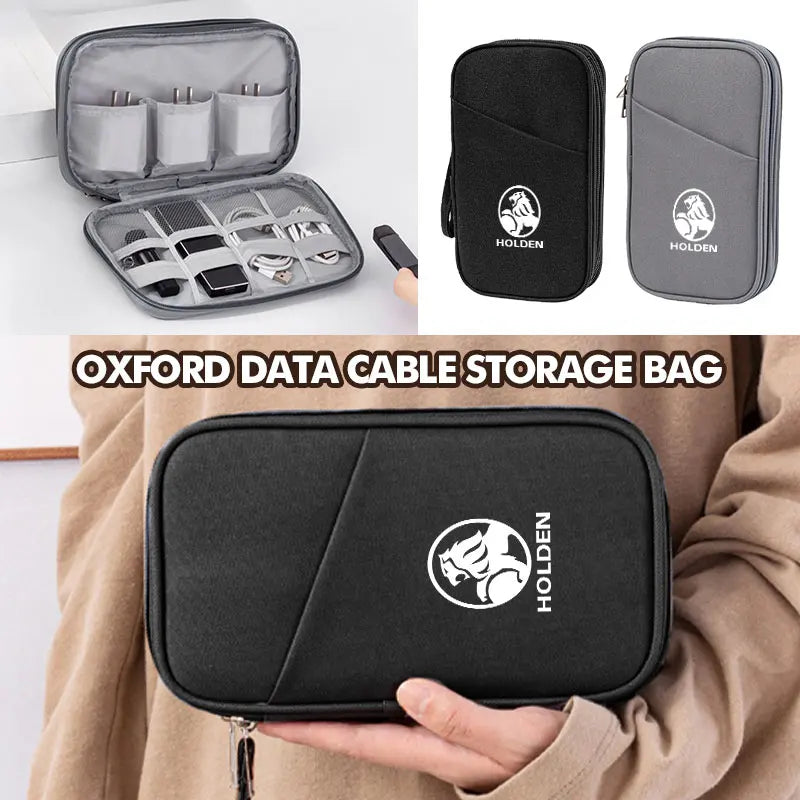 Travel Data Cable Organizer Pouch Carry Case Portable Storage Bag For Holden Commodore