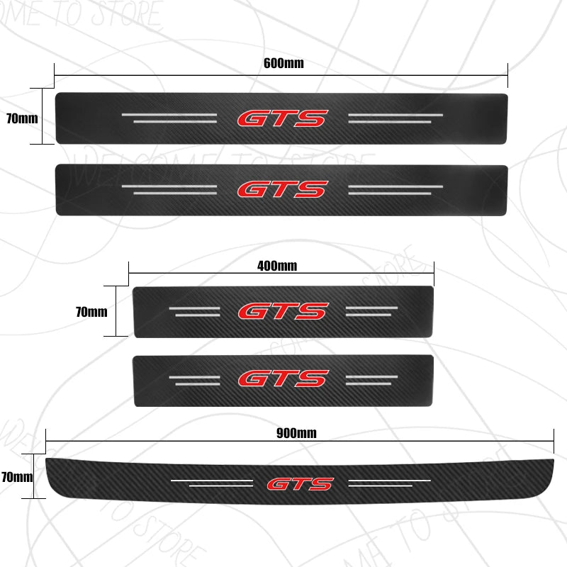4/5pcs For Holden GTS Gen-F GTO GTSR Door Sill Strip Stickers