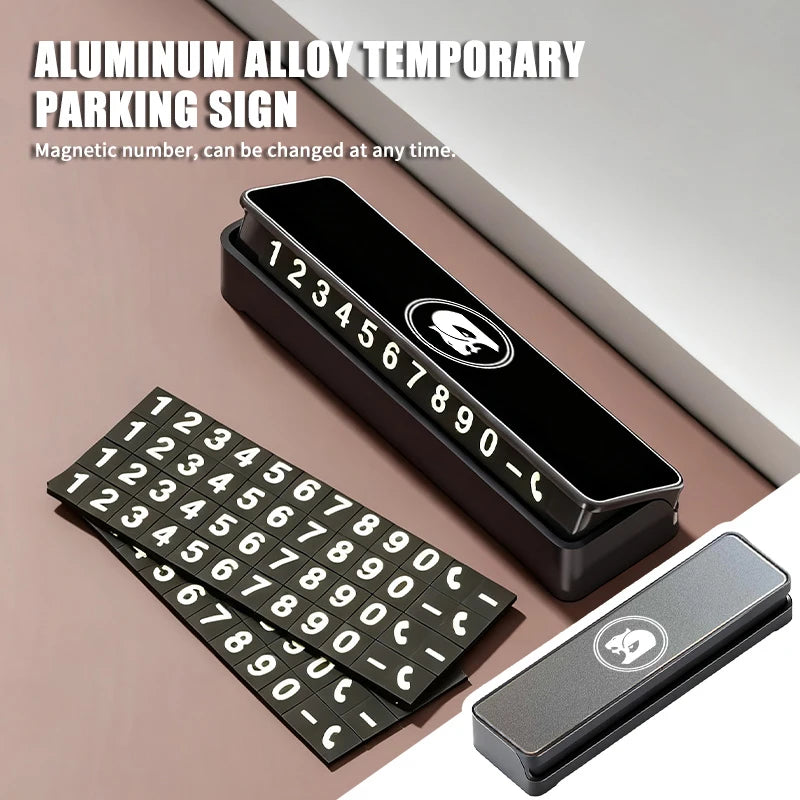 Aluminum Temporary Parking Telephone Sign Number Card Plate For Holden
