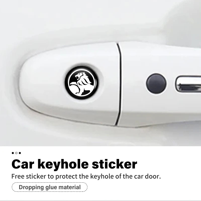 8pcs Car Door Keyhole Sticker Lock Protector Anti-blocking Decal For Holden Commodore