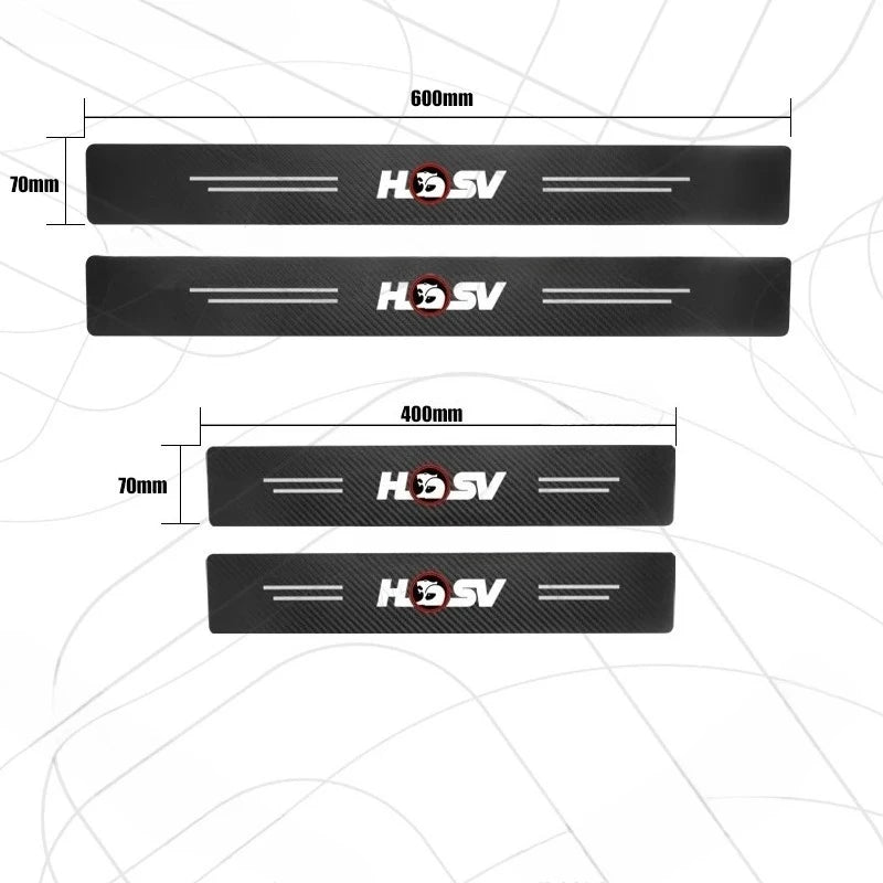 HSV Door Threshold Sill Strip Trim Decals Trunk Car Stickers